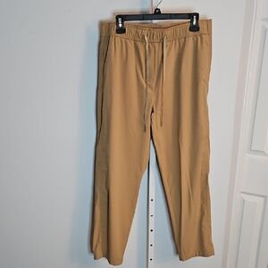 Marella Monochrome Camel/Tan Drawstring Trousers — Size US 12